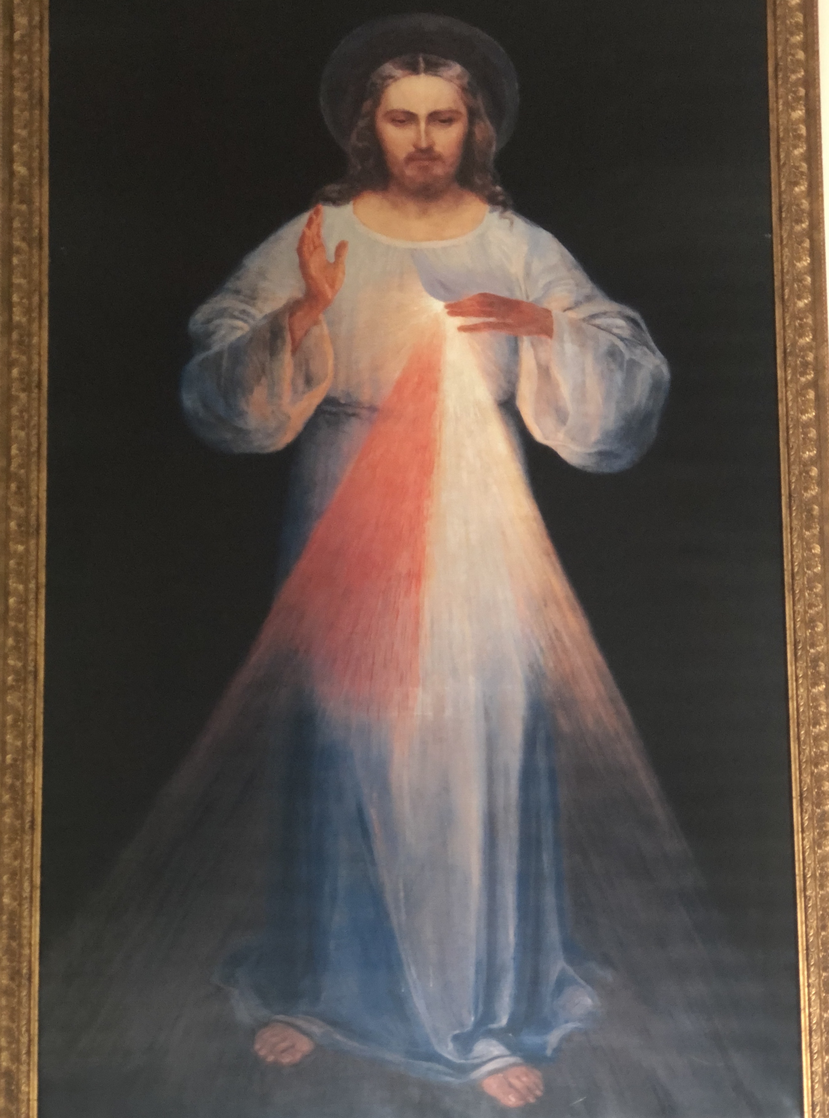 Obraz Jezusa Miłosiernego autorstwa Eugeniusza Kazimirowski