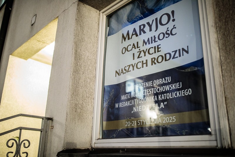 Nawiedzenie Obrazu Matki Bożej Częstochowskiej w Redakcji Tygodnika Katolickiego 