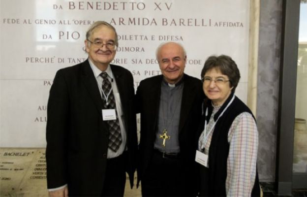 Abp Vincenzo Paglia z Ireną i Jerzym Grzybowskimi