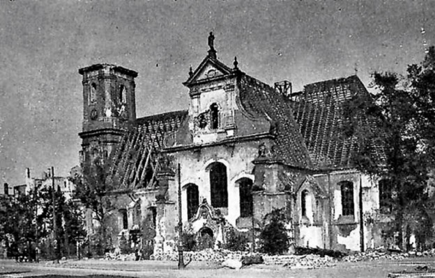 Zniszczony kościół pw. św. Maurycego we Wrocławiu