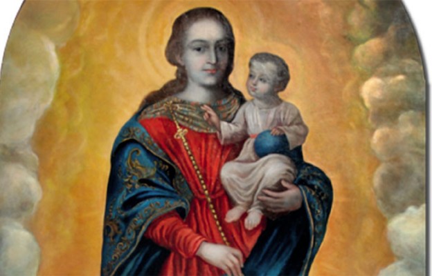 Cudowny Obraz Matki Bożej Pocieszenia
Przeworskiej, bez metalowej sukienki
przykrywającej na co dzień Wizerunek