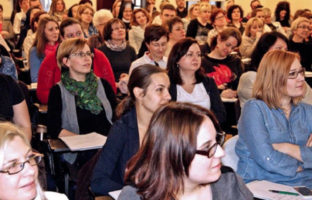 Uczestniczki konferencji nie tylko z uwagą słuchały, ale też dzieliły
się swą wiedzą i przemyśleniami