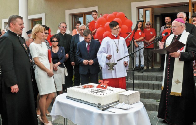 Podczas poświęcenia Centrum Charytatywnego