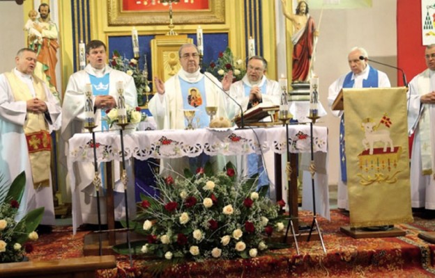Koncelebrowanej Mszy św. jubileuszowej przewodniczył przełożony
generalny Towarzystwa Chrystusowego
