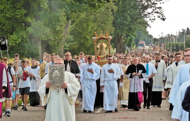 Figurka ukazującej się na drzewie w Lipach Matki Bożej została umieszczona w kościele w Lubawie i raz w roku przenoszona jest w uroczystej procesji do miejsca objawienia