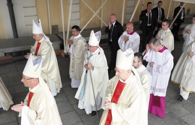 Papież Franciszek przed Mszą św. na Jasnej Górze, 28 lipca 2016 r.