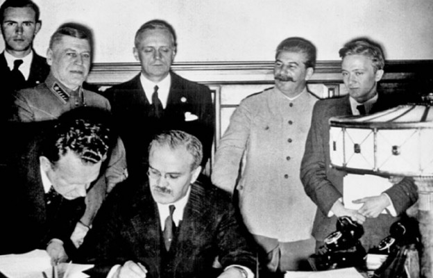 Podpisanie paktu Ribbentrop-Mołotow