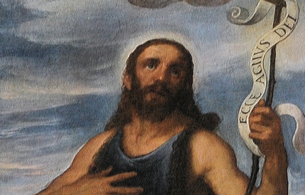 Domenico Tintoretto, „Św. Jan Chrzciciel” (fragment obrazu, XVII wiek)