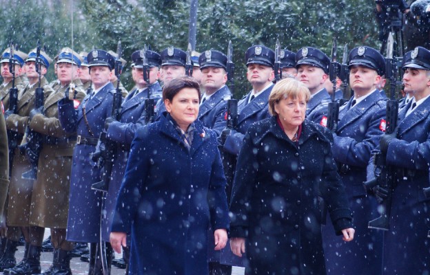 Powitanie kanclerz Merkel w Polsce