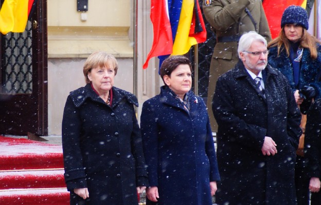 Powitanie kanclerz Merkel w Polsce
