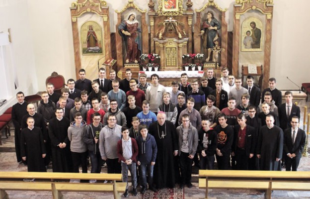 Uczestnicy II tury rekolekcji w legnickim Seminarium Duchownym