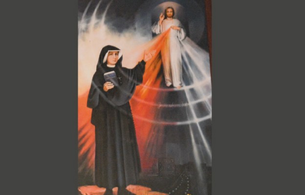 Św. Siostra Faustyna – obraz z ołtarza głównego
