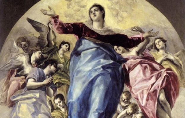 El Greco, fragment obrazu
„Wniebowzięcie Maryi Panny”