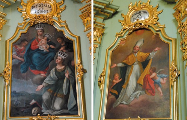 Obraz św. Rozalii i św. Marcina