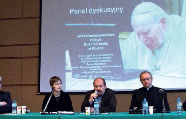 Debata zorganizowana przez studentów dziennikarstwa UKSW w 2008 r.