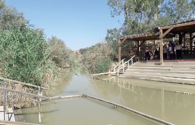 Rzeka Jordan, okolice Jerycha – hipotetyczne miejsce chrztu
Chrystusa