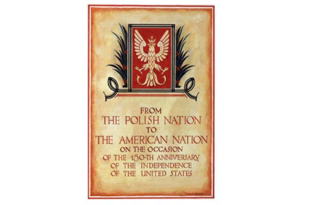 Strona tytułowa deklaracji Podziwu i przyjaźni z 1926 r.