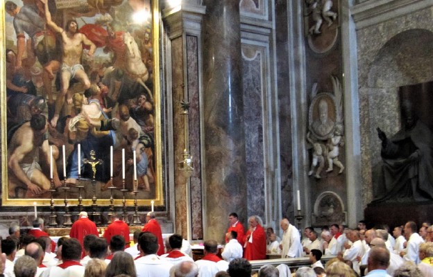 Mszy św. przy grobie św. Jana Pawła II przewodniczył abp Ryś wraz z biskupami łódzkimi oraz abp. Krajewskim i abp. Głodziem