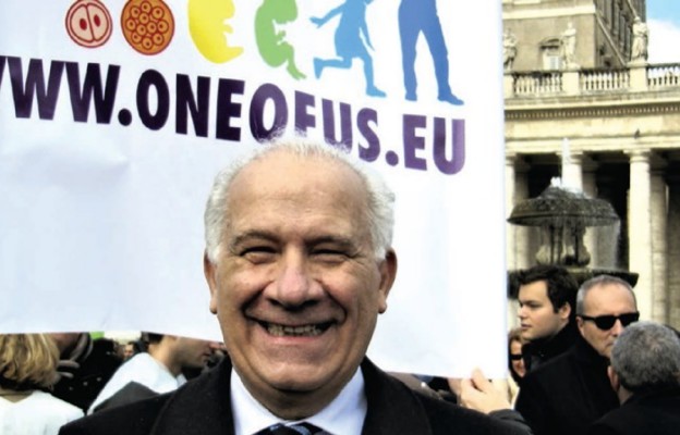 Carlo Casini inicjator kampanii
„Jeden z nas”