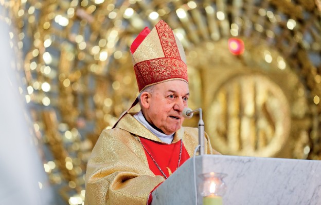 Bp Edward Frankowski podczas uroczystości jubileuszowych