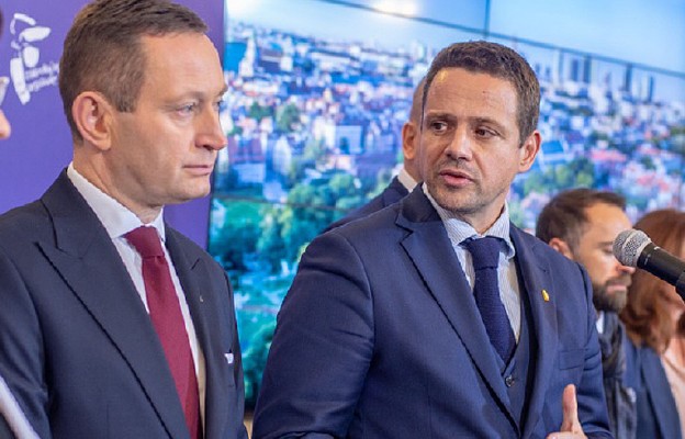 Wiceprezydent Paweł Rabiej razem z prezydentem Rafałem Trzaskowskim