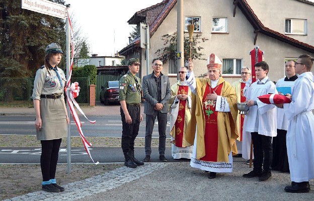 Poświęcenie alei św. Jerzego