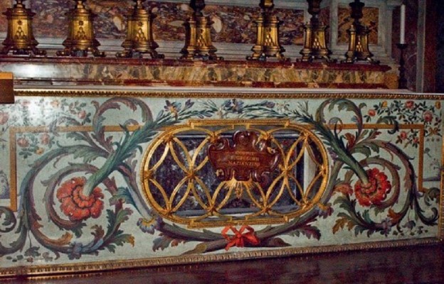 Miejsce spoczynku ciała św. Grzegorza z Nazjanzu w Bazylice
św. Piotra w Rzymie