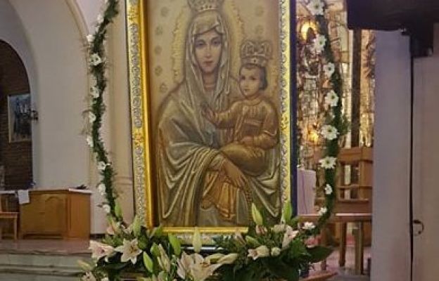 Obraz Matki Bożej Łaskawej Patronki i Opiekunki małżeństw i rodzin.