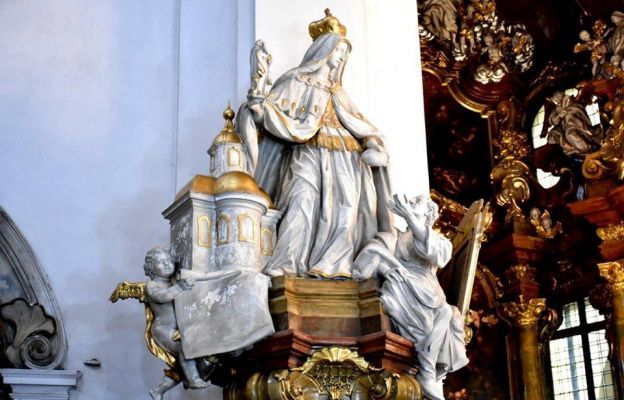 Zdjęcie wizerunku św. Jadwigi z Bazyliki pw. Św. Jadwigi w Trzebnicy
