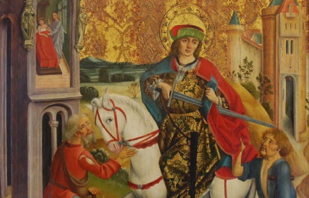 Święty Marcin i żebrak (obraz węgierskiego malarza z końca XV wieku)