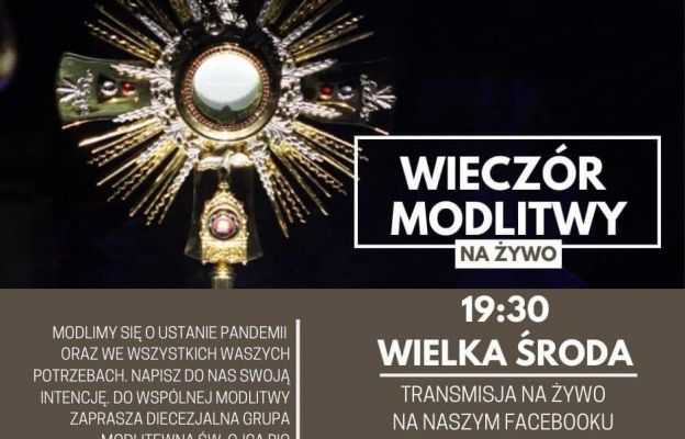 Wieczór Modlitwy na żywo