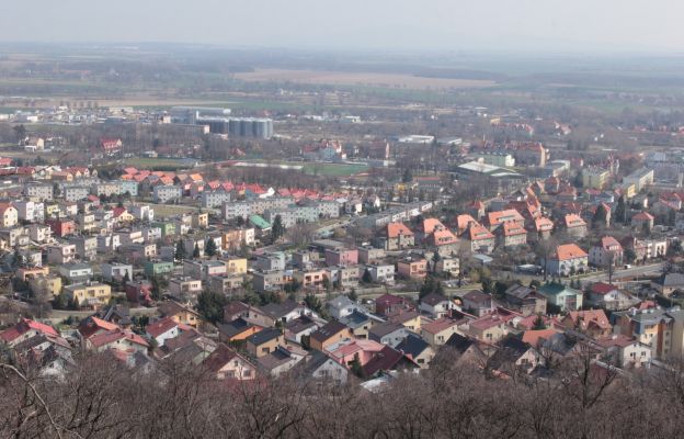 Widok z Góry Krzyżowej w Strzegomiu