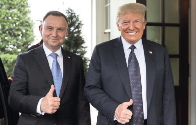 Prezydenci RP i USA podczas spotkania w Białym Domu, 24 czerwca 2020 r.