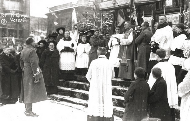 Składanie przysięgi przez gen. Józefa Dowbora-Muśnickiego, 26 stycznia 1919 r.