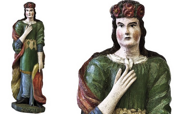 Św. Rozalia, rzeźba z kolekcji
Muzeum Etnograficznego
im. F. Kotuli w Rzeszowie