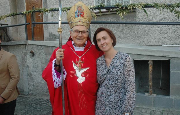 Bp Antoni Długosz z Ewą Słuszniak