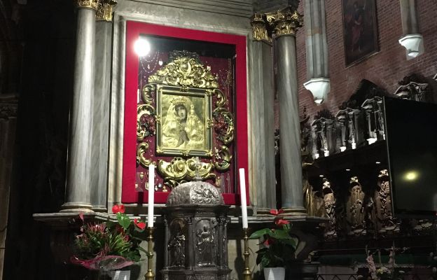 Obraz Matki Bożej Adorującej w katedrze wrocławskiej
