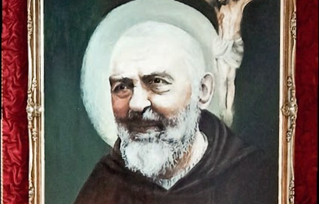 Obraz św. Ojca Pio z szydłowskiej parafii