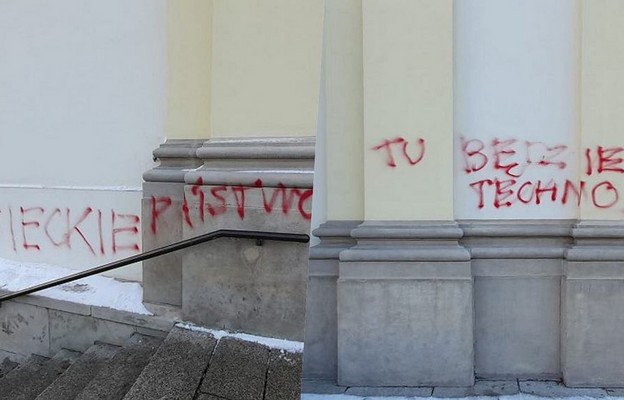 Warszawa: Mężczyzna podejrzany o pomalowanie farbą fasady kościoła wyjdzie z aresztu