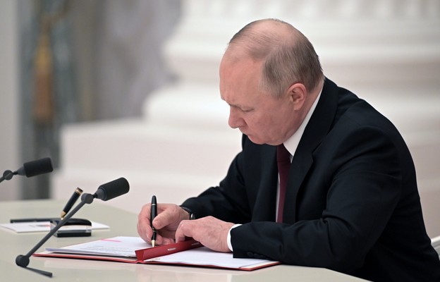 Putin podpisał dekret o uznaniu separatystycznych 