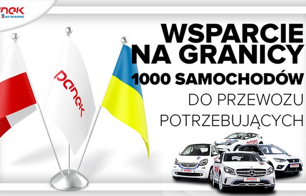 PANEK CarSharing przekazuje 1000 samochodów na pomoc uchodźcom z Ukrainy