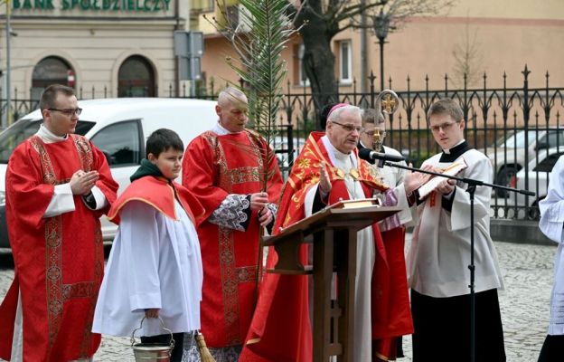 Uroczystości Niedzieli Palmowej rozpoczęły się na placu przed katedrą