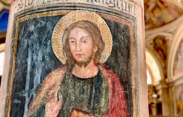 Jezus Mistrz, fresk w Bazylice Matki Bożej Ara Coeli, Rzym