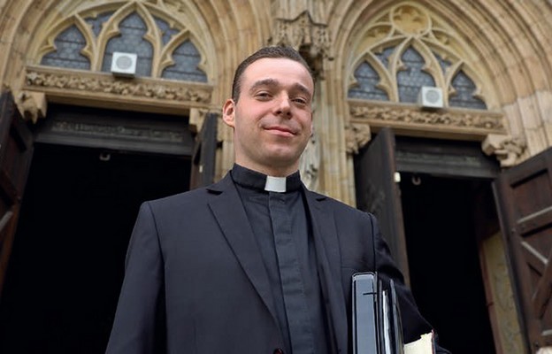 Diakon Krystian Stasiak – jeden z czterech tegorocznych kandydatów
do święceń prezbiteratu