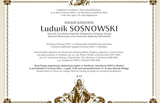 Klepsydra + ks. Ludwika Sosnowskiego