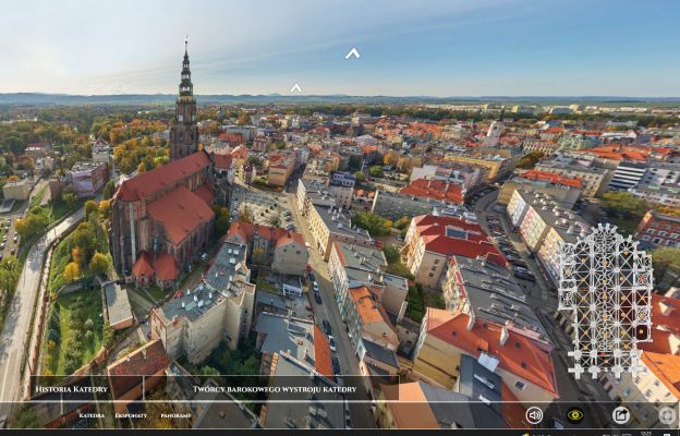 Panorama Świdnicy z katedrą w tle