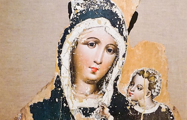 Obraz Matki Bożej w typie Hodegetrii małopolskiej z 1460 r.
