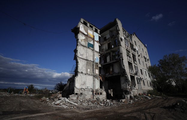 Zniszczona przez wojnę Ukraina