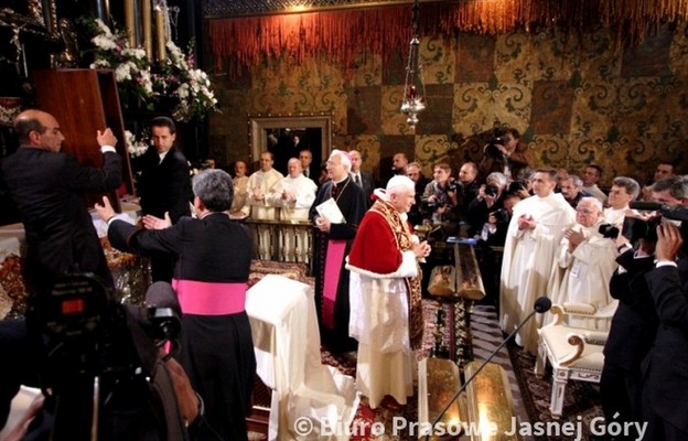 Benedykt XVI na Jasnej Górze 26 maja 2006 r.