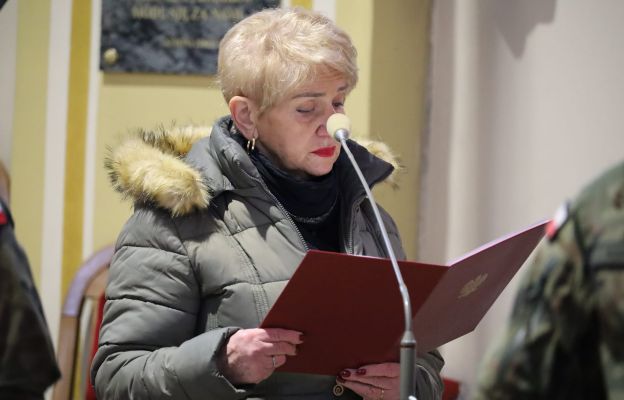 Krystyna Śliwińska odczytała list kondolencyjny od ministra Michała Dworczyka 